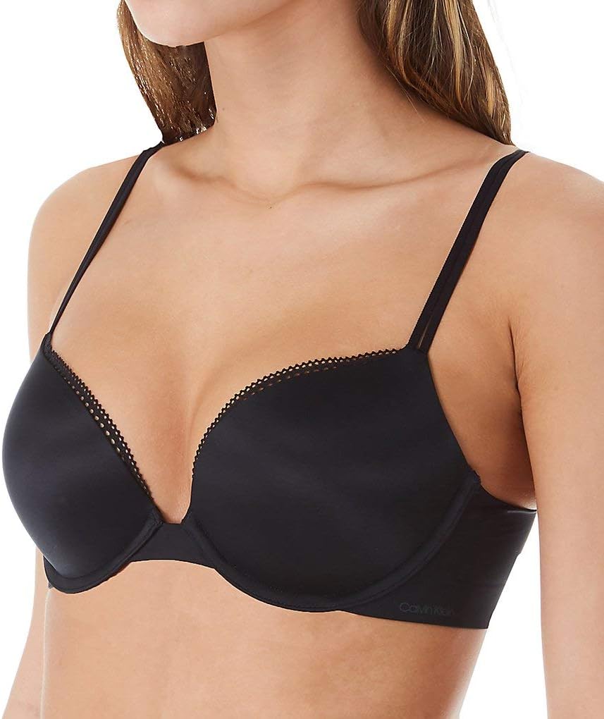 

Женский бюстгальтер Calvin Klein Liquid Touch Push Up с глубоким вырезом, Black
