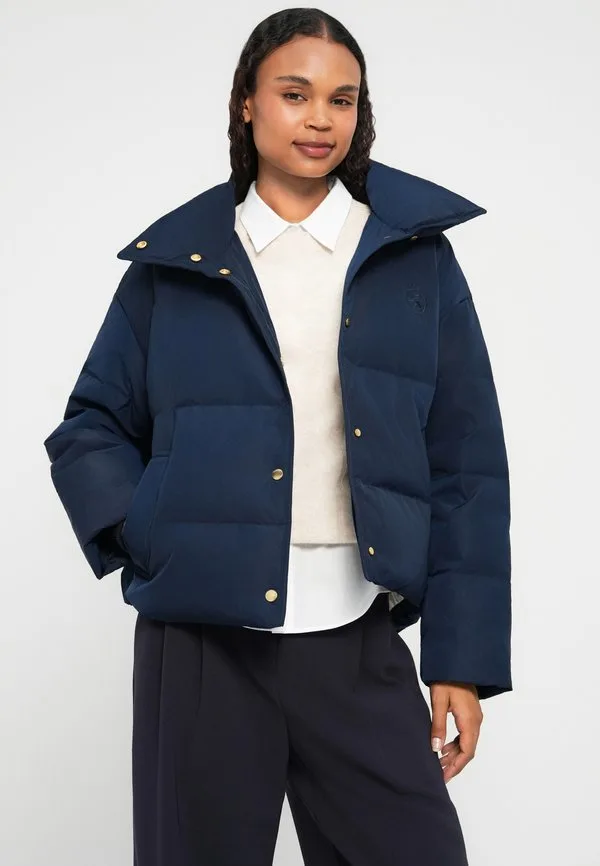 Пуховая куртка стандартного кроя Tommy Hilfiger, Dark Night Navy — фото 4