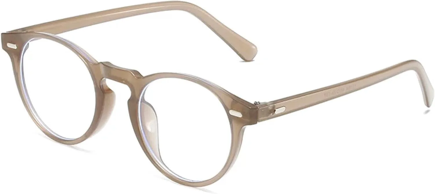 

Винтажные маленькие круглые панк-солнцезащитные очки для женщин, модные, с заклепками, прозрачные, градиентные, UV400, для мужчин HHZZYVY, Jelly Tea Clear