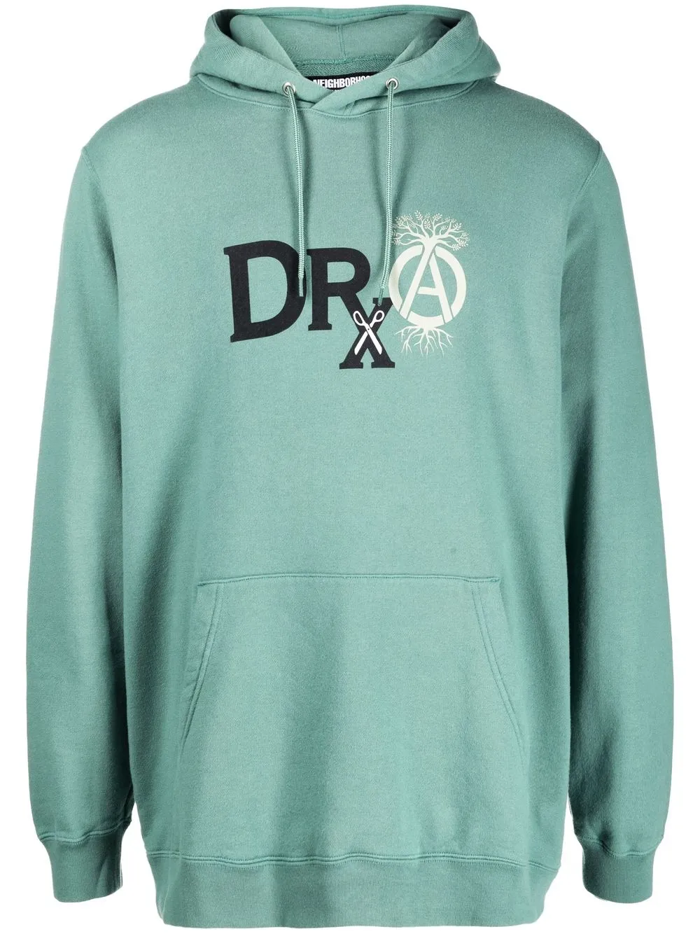 

Худи с логотипом из коллаборации с DRXSRL Neighborhood, зеленый