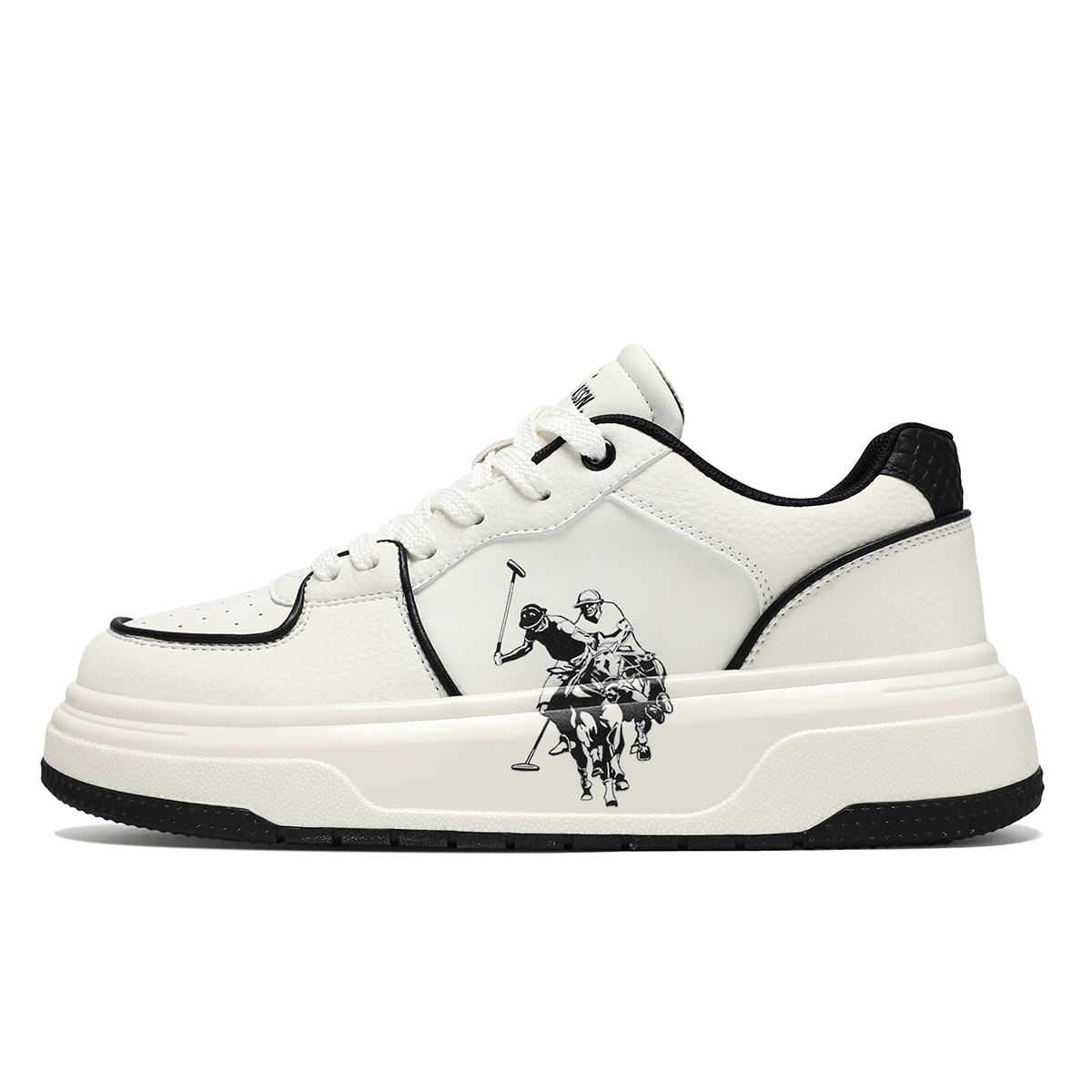 

U.S. POLO ASSN. Мужские скейтерские кроссовки White Black, цвет White Black