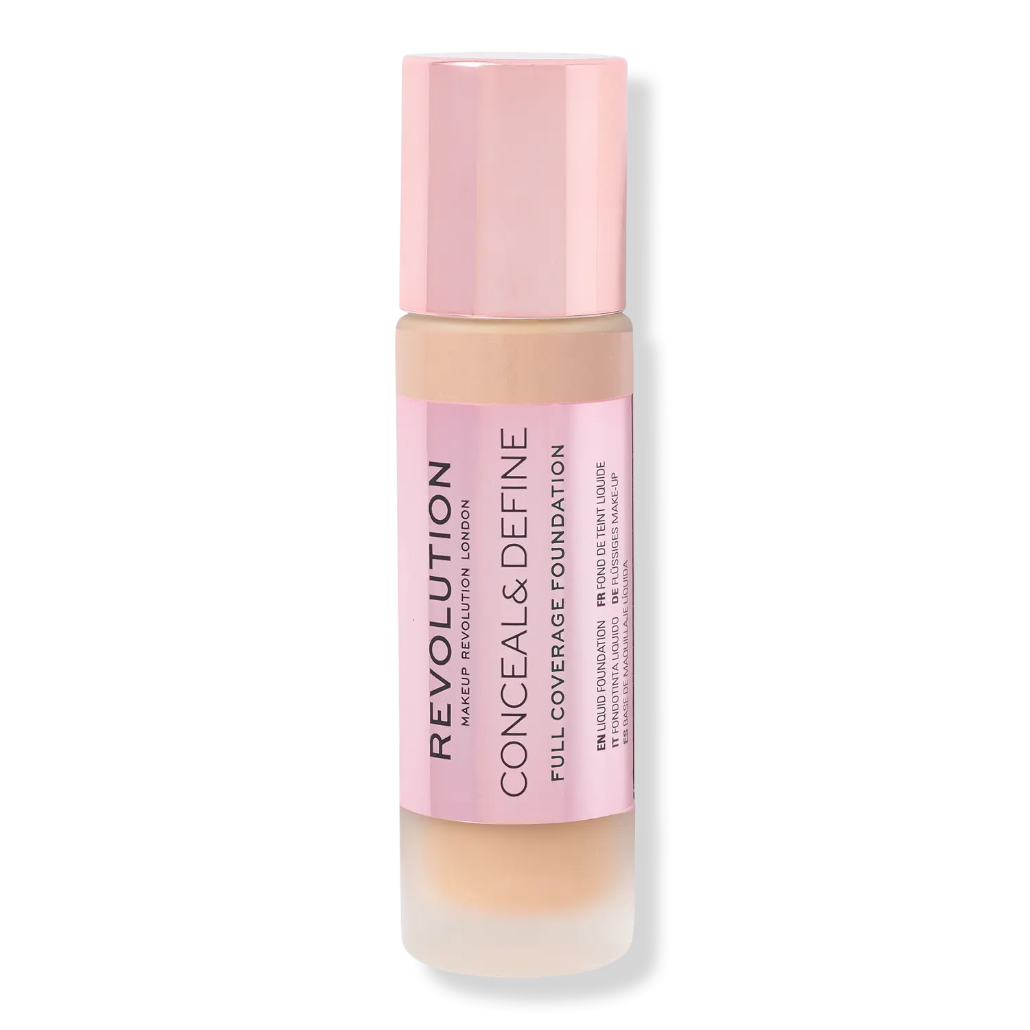 

Тональный крем Conceal & Define с полным покрытием Revolution Beauty, F10 (for medium skin tones w/ a golden undertone)