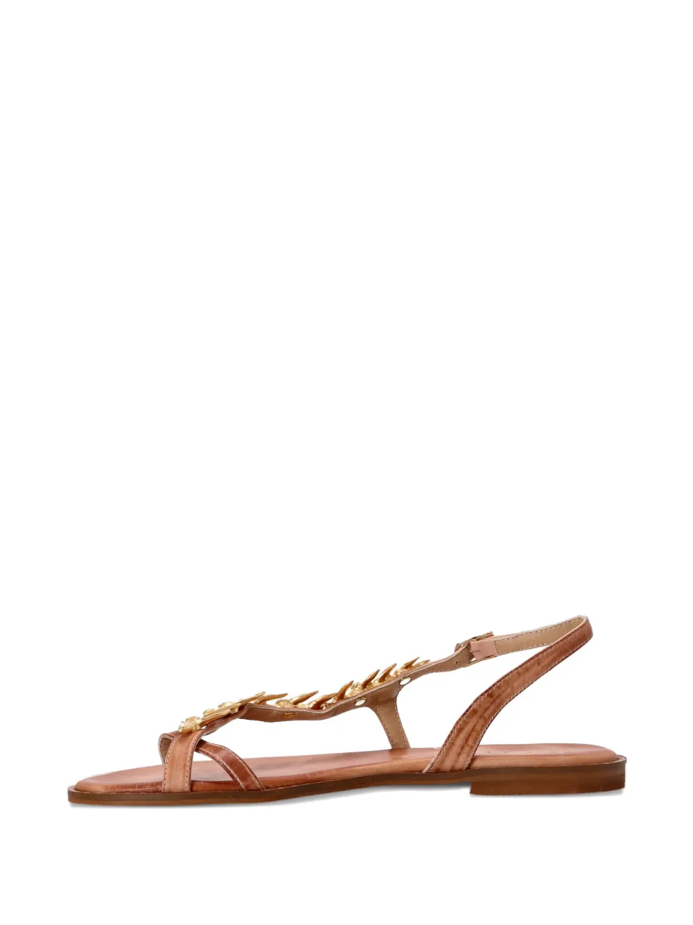 Декорированные сандалии с ремешком на пятке Kotris Sandals, нейтральный — фото 3