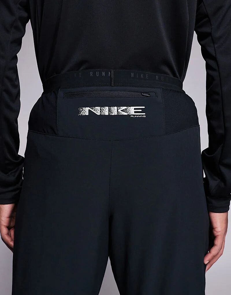 Брюки Nike Running Stride Dri-FIT из тканого материала черного цвета — фото 4