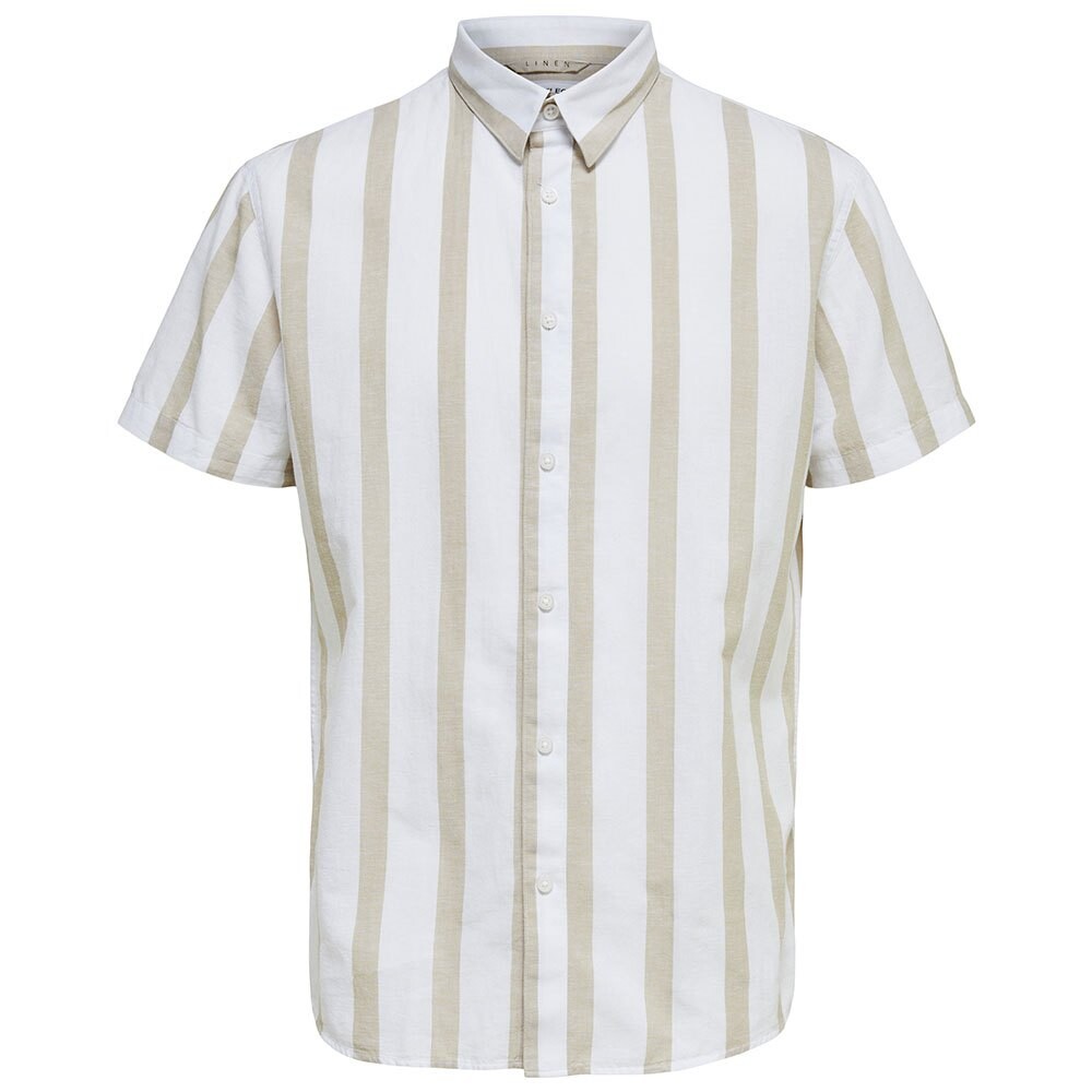 

Рубашка с коротким рукавом Selected Slim New Linen Classic, белый
