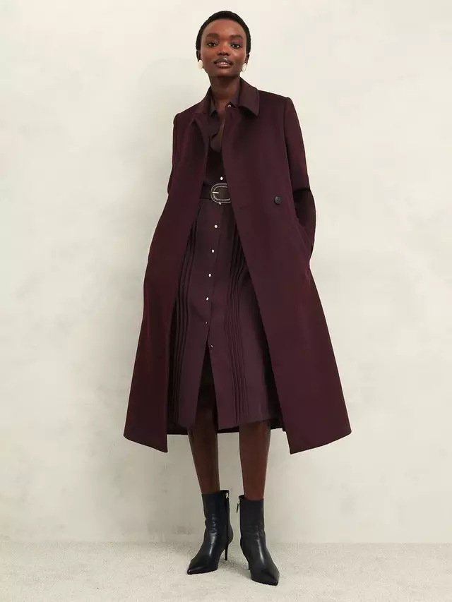 

Пальто Hobbs Petite Livia Wool, цвет malbec purple
