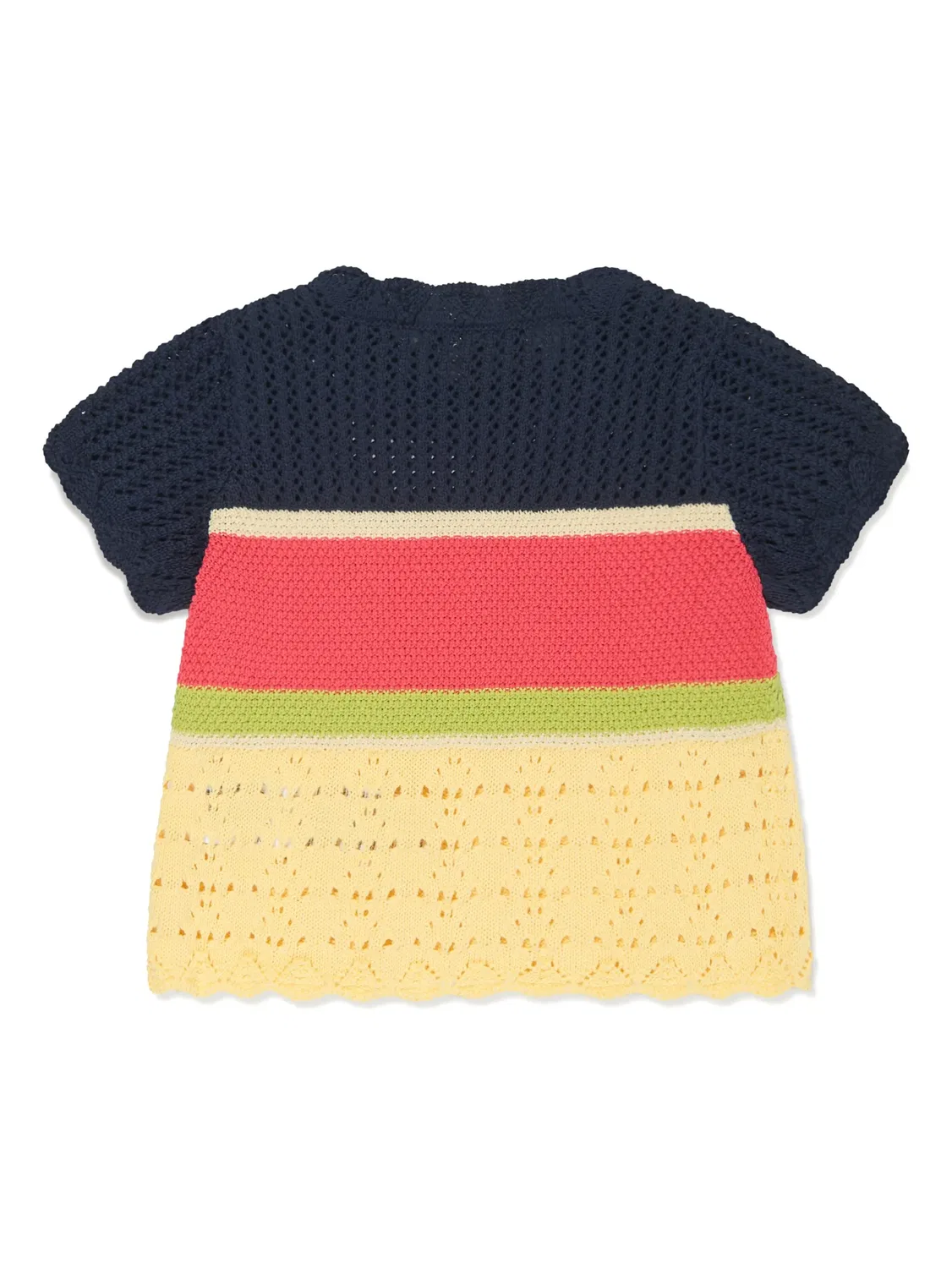 Полосатый топ в технике кроше Emporio Arмужскi Kids — фото 2
