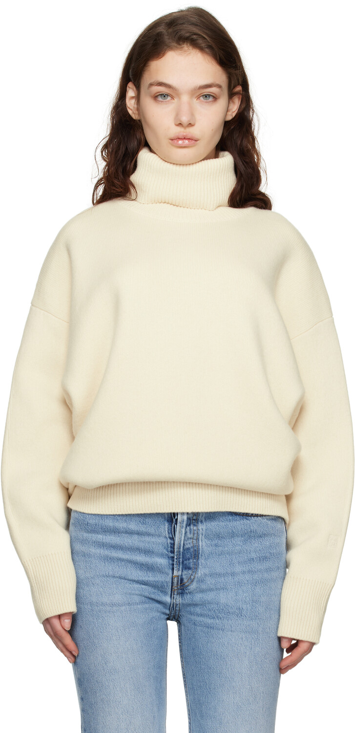 

Водолазка с высоким воротом из двухслойной ткани Off-White TOTEME