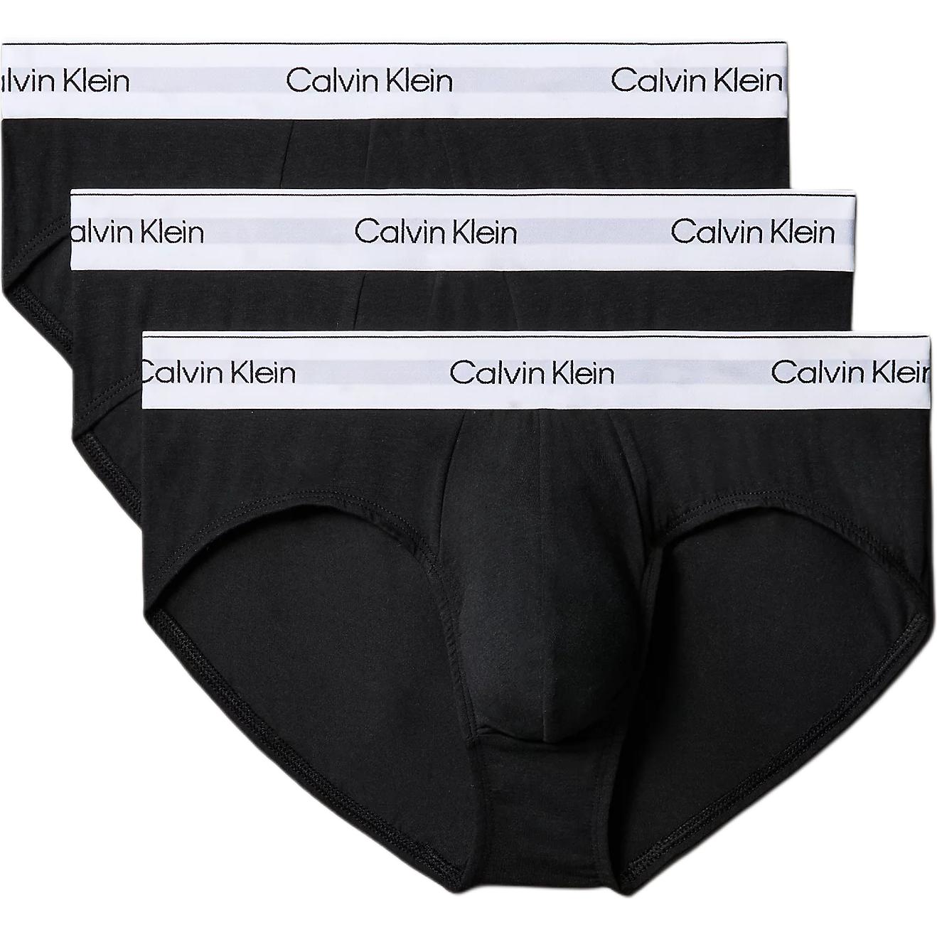 

Трусы с логотипом на поясе, набор из трех штук Calvin Klein, черный