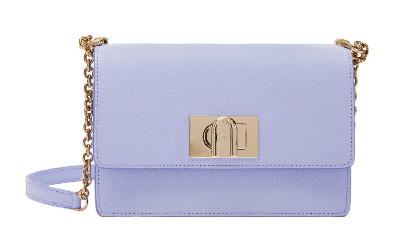 

Furla Кожаная мини-сумка 1927 коллекции маленькая квадратная через плечо женская светло-фиолетовая