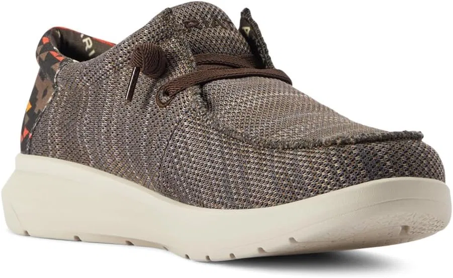 Кроссовки мужские ARIAT Hilo, Heathered Brown/Red Aztec Print — фото 3
