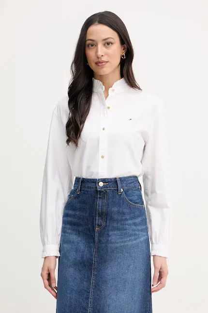 Рубашка хлопковая классическая Tommy Hilfiger, белый