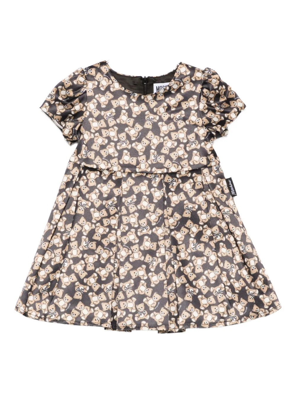 

Платье с принтом Тедди Moschino Kids, черный