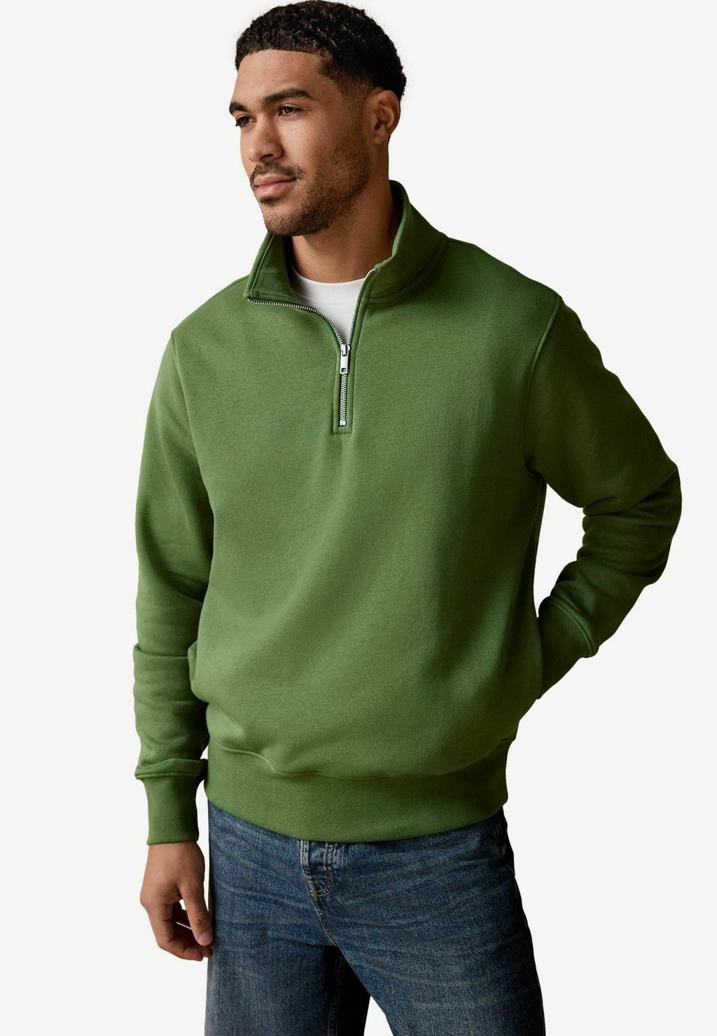 

Толстовка REGULAR FIT - RICH QUARTER ZIP Next, зеленый