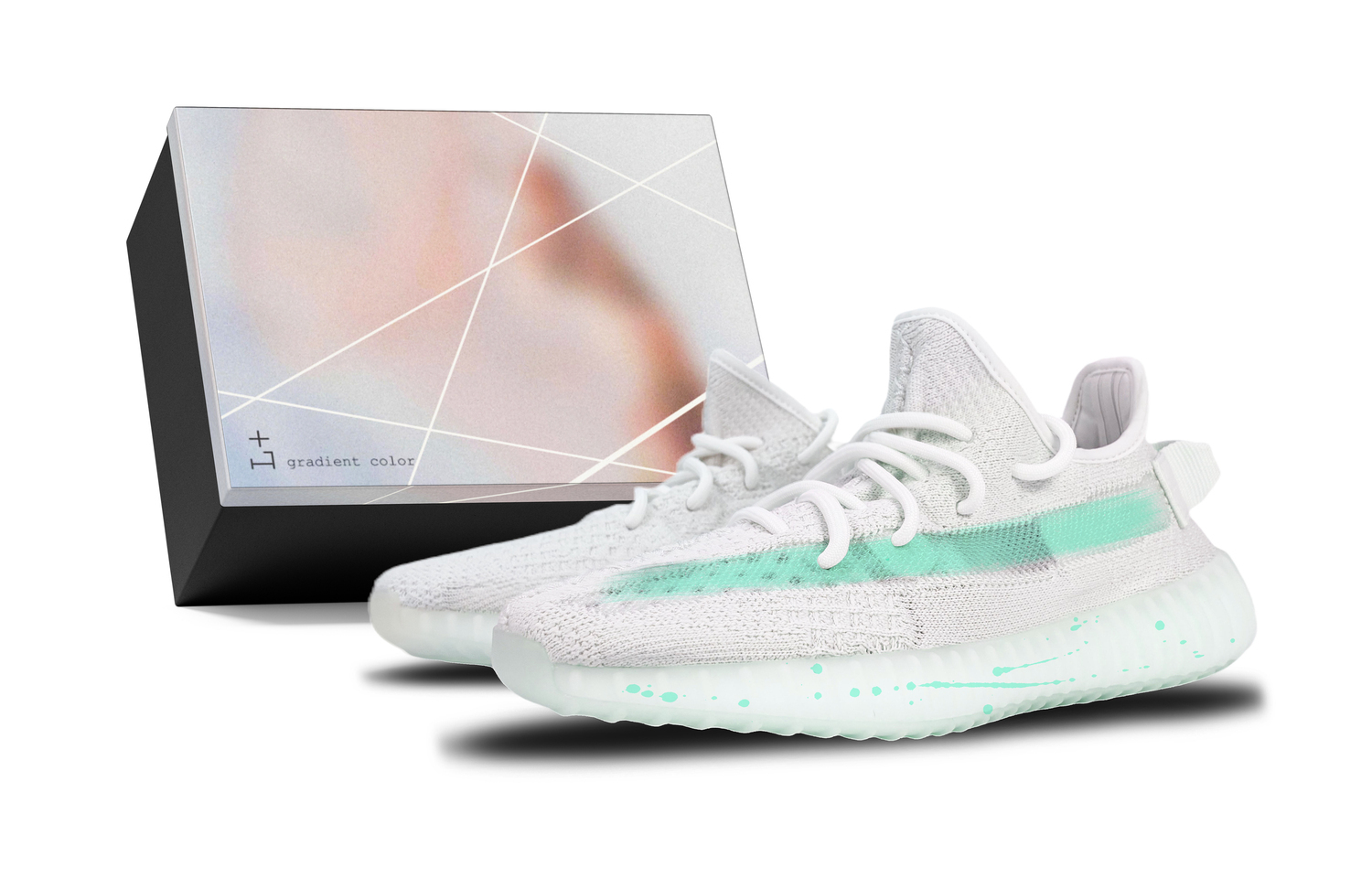 

Adidas Originals Yeezy Boost 350 V2 Low Top повседневные кроссовки унисекс белый - белый (с коробкой), цвет White (Box)