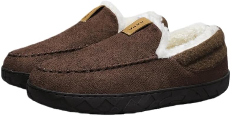 

Мужские модные хлопковые туфли - большой размер, плоская подошва, низкий верх, теплые, цельный стиль. Внутренняя отделка из искусственного плюша. Удобные и теплые. Подходят для осени и зимы Spkfhd, темно-коричневый