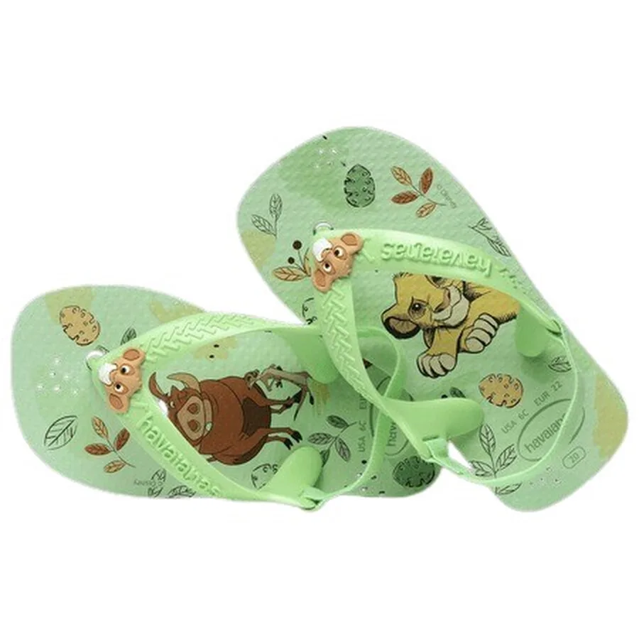 Детские сандалии Havaianas с классикой Disney "Король Лев", Бренд, желтый — фото 3