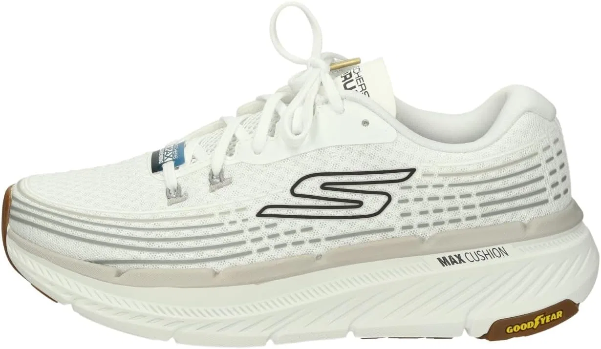 Мужские беговые кроссовки Skechers Max Cushioning Premier Vantage 2.0, White Textile Synthetic