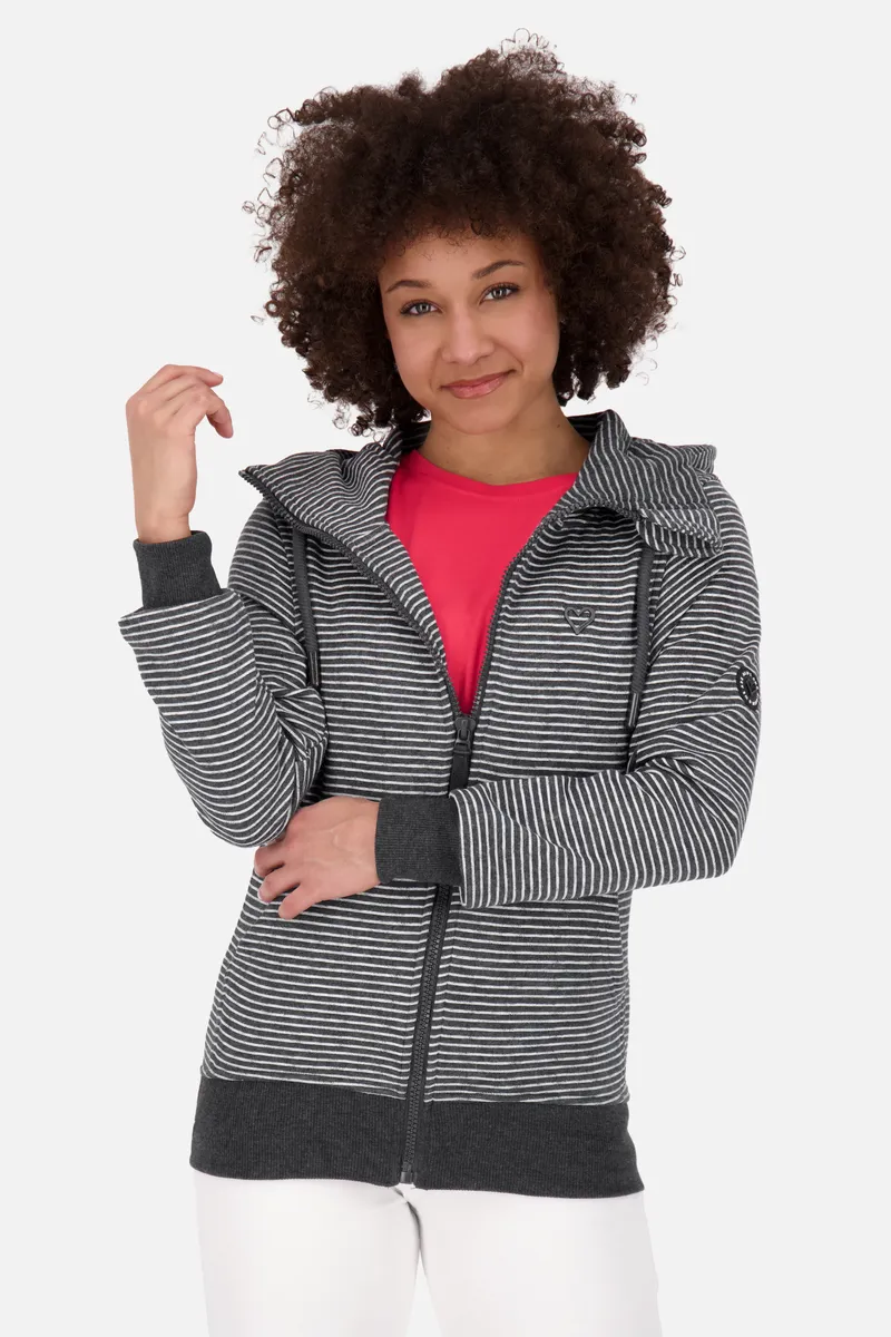 

Толстовка с капюшоном Alife & Kickin "YasminAK Z Hooded Sweatjacket Women", цвет Moonless