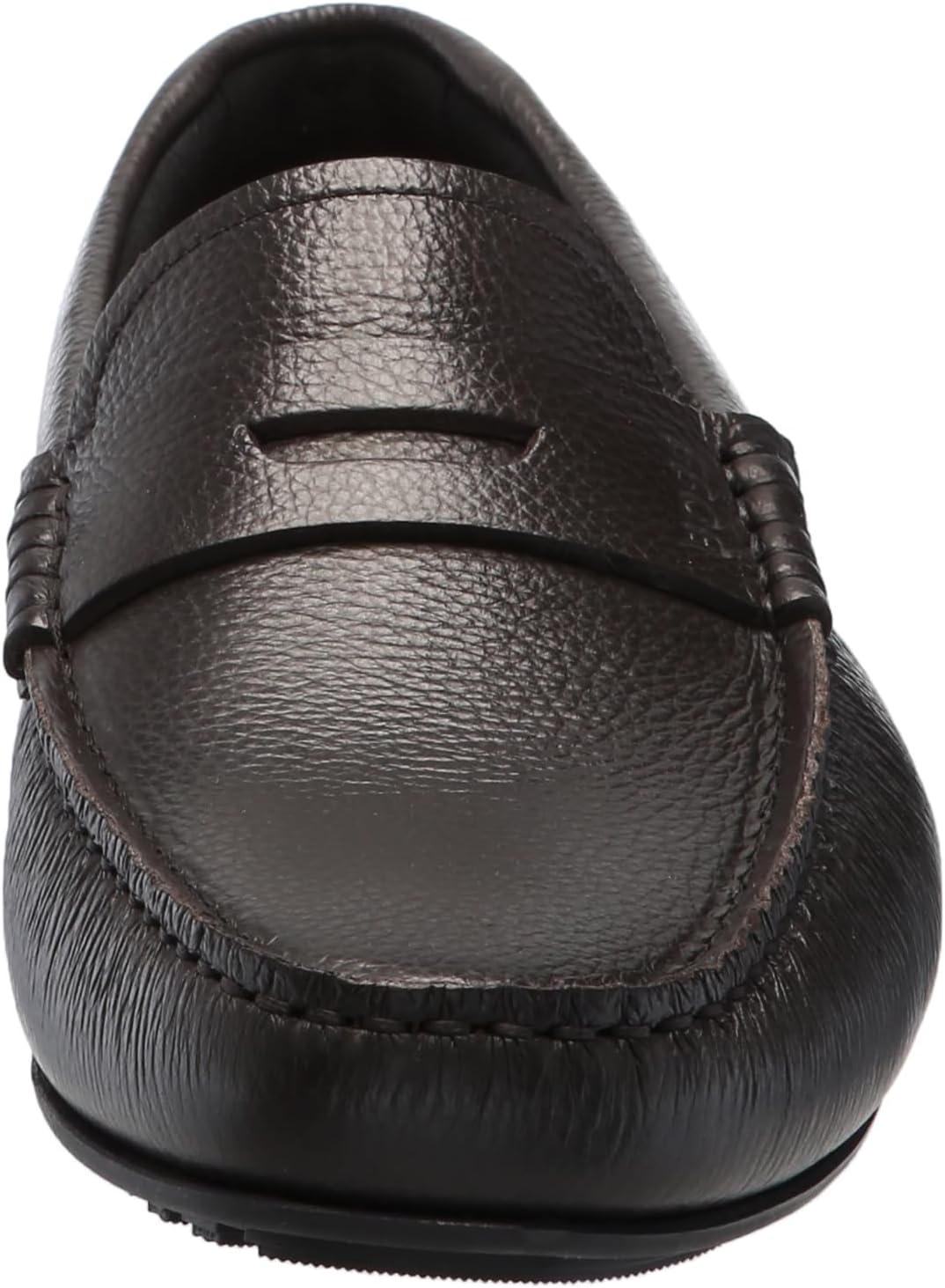 BOSS Мужские мокасины Noel Grainy Leather, Brown Wood — фото 2