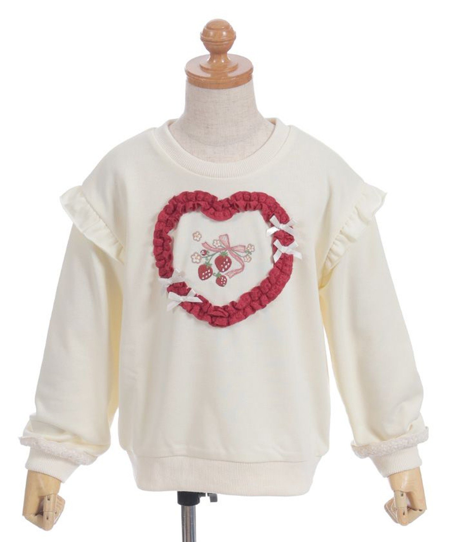 Толстовка с вышивкой "Ягоды" Axes femme kids, Off-white