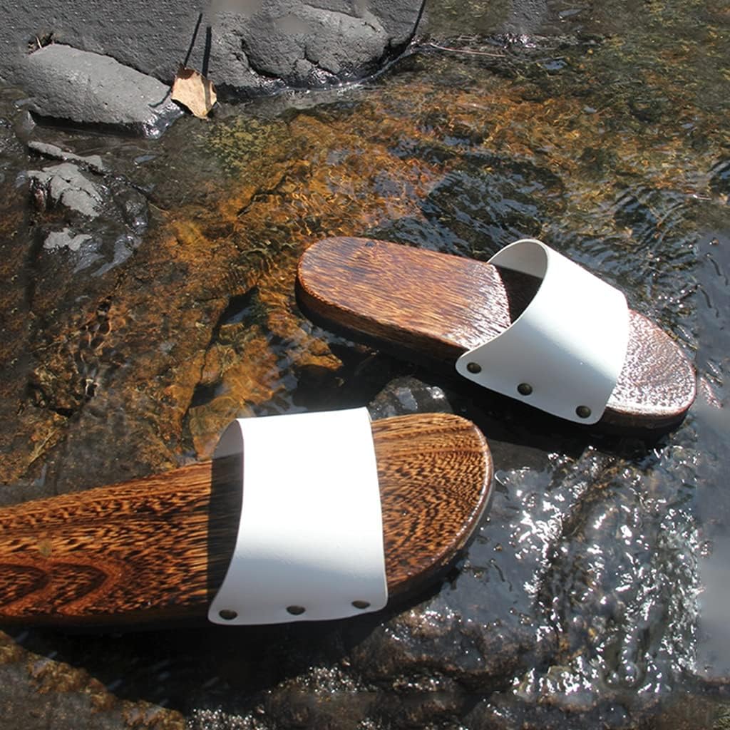 

Деревянные сандалии YXCKG Гета, обувь для улицы, с плоской подошвой, традиционные японские сандалии, шлепанцы с нескользящей подошвой, тапочки для женщин и мужчин, прогулочные тапочки (Цвет: коричневый, Размер: EUR44-45)