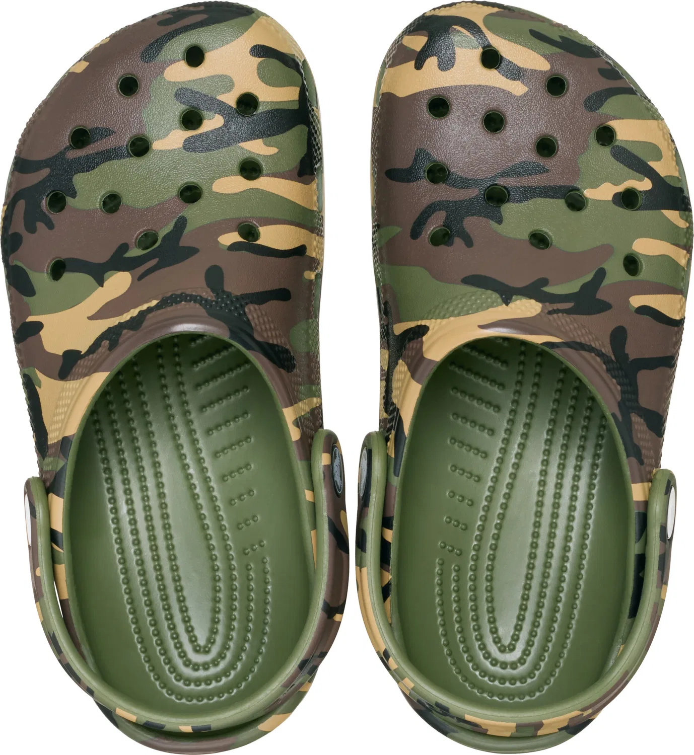 Сандалии Crocs цвета хаки и изумруда — фото 2