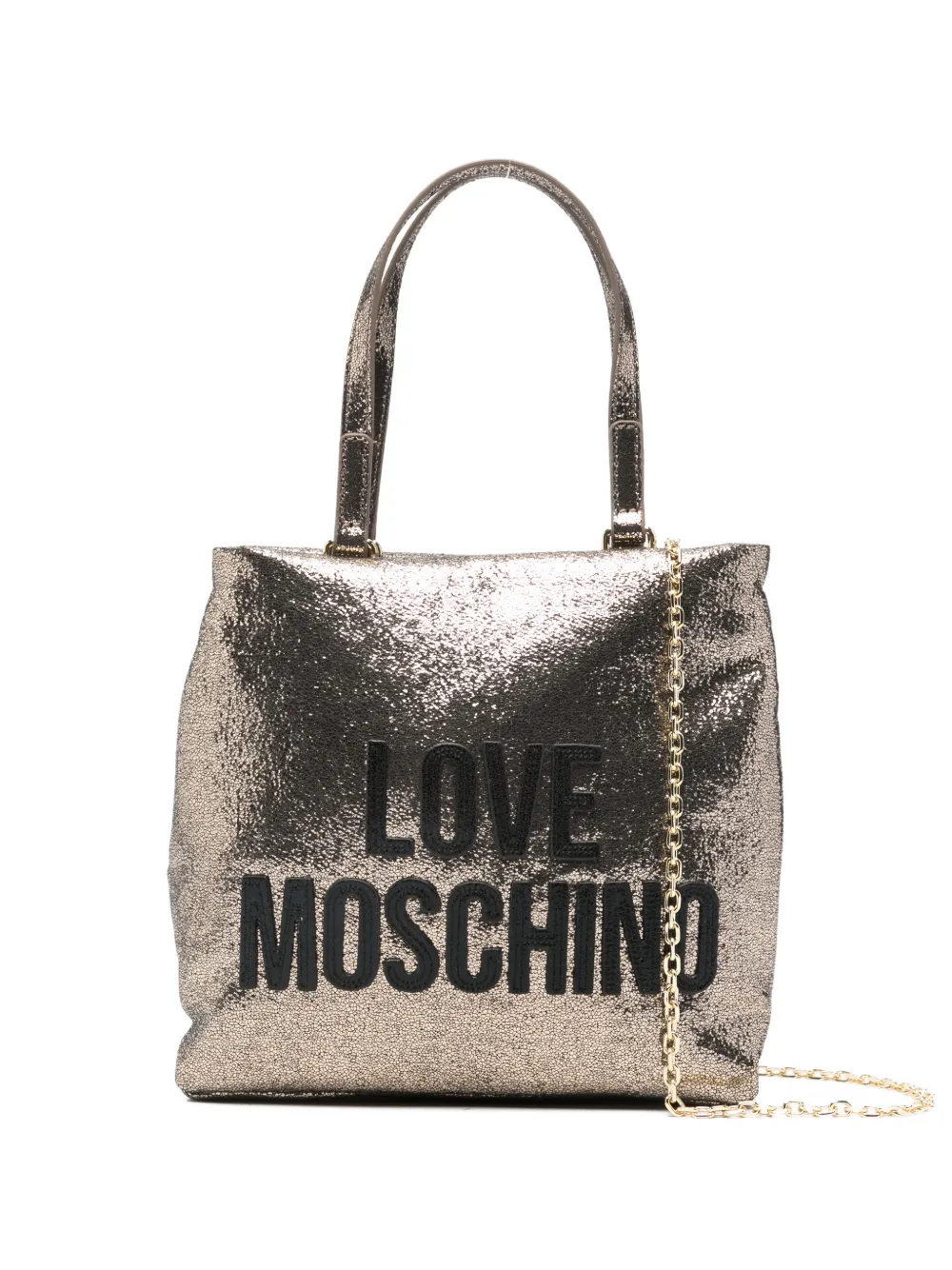

Сумка через плечо с логотипом Love Moschino, золотой