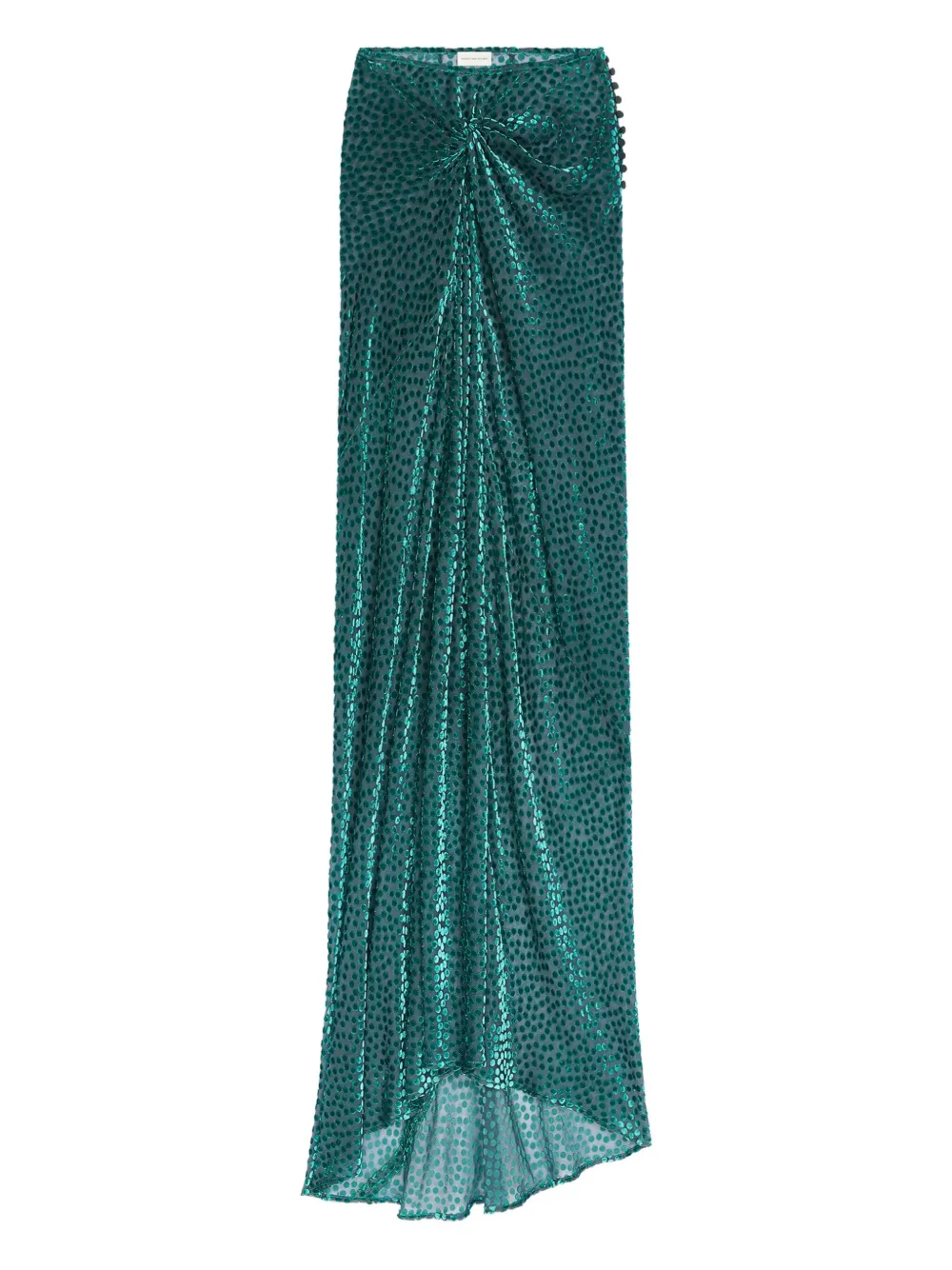 

Юбка с драпировкой Dries Van Noten, зеленый