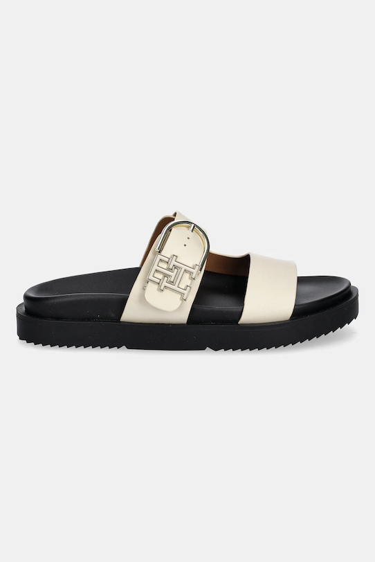 Кожаные шлепанцы LEATHER SPORTY MULE Tommy Hilfiger, бежевый — фото 2