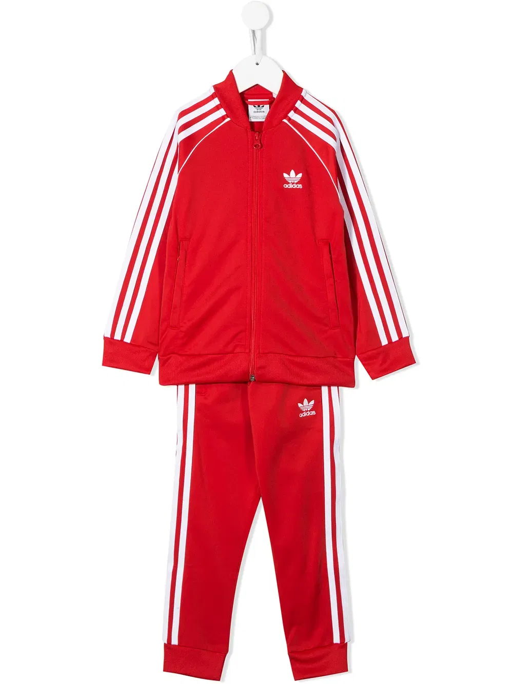 Спортивный костюм SST из двух частей Adidas Kids, красный
