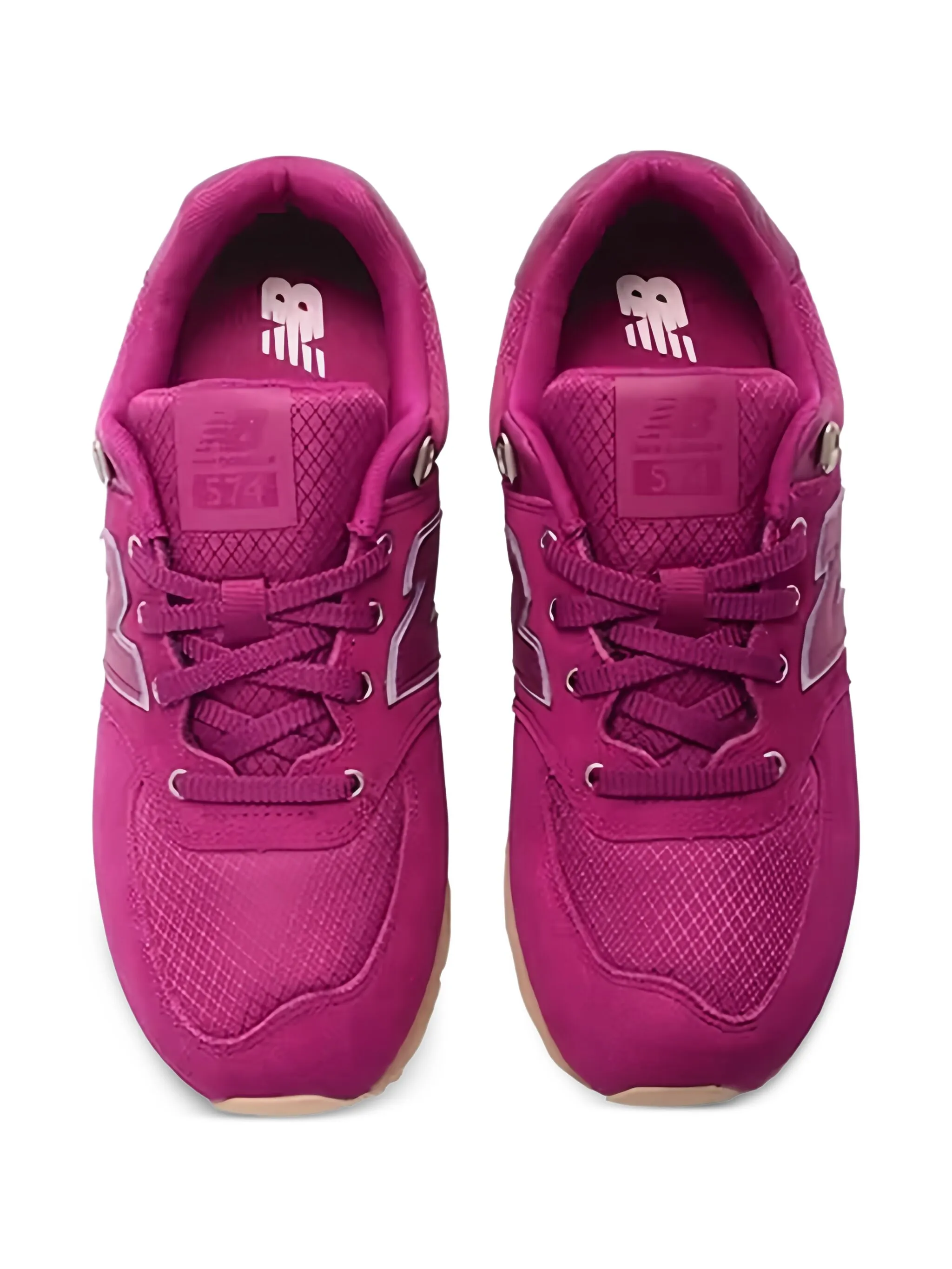 Кроссовки 574 Magenta New Balance Kids, розовый — фото 4