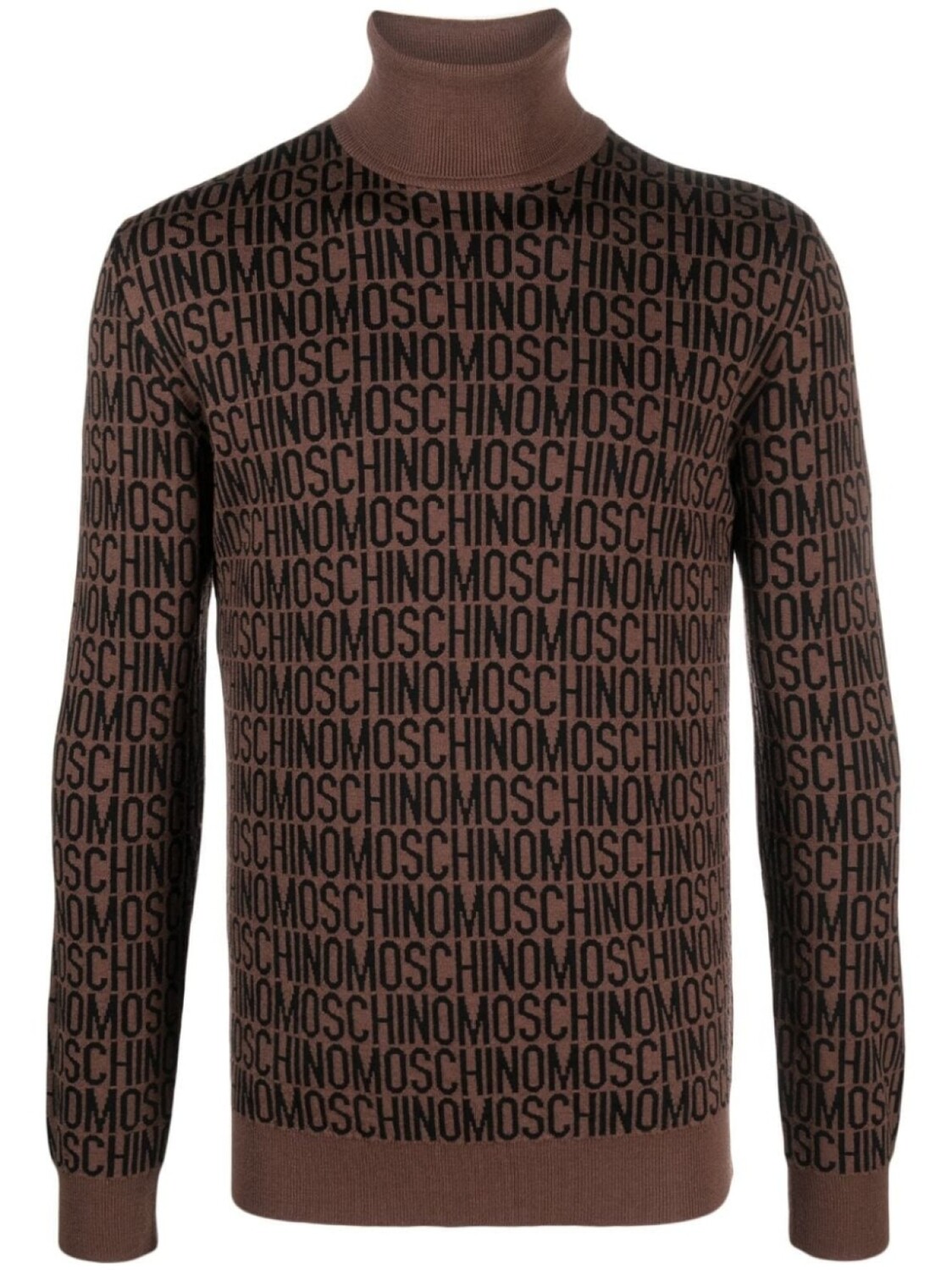 

Moschino джемпер из вирджинской шерсти с высоким воротником, коричневый
