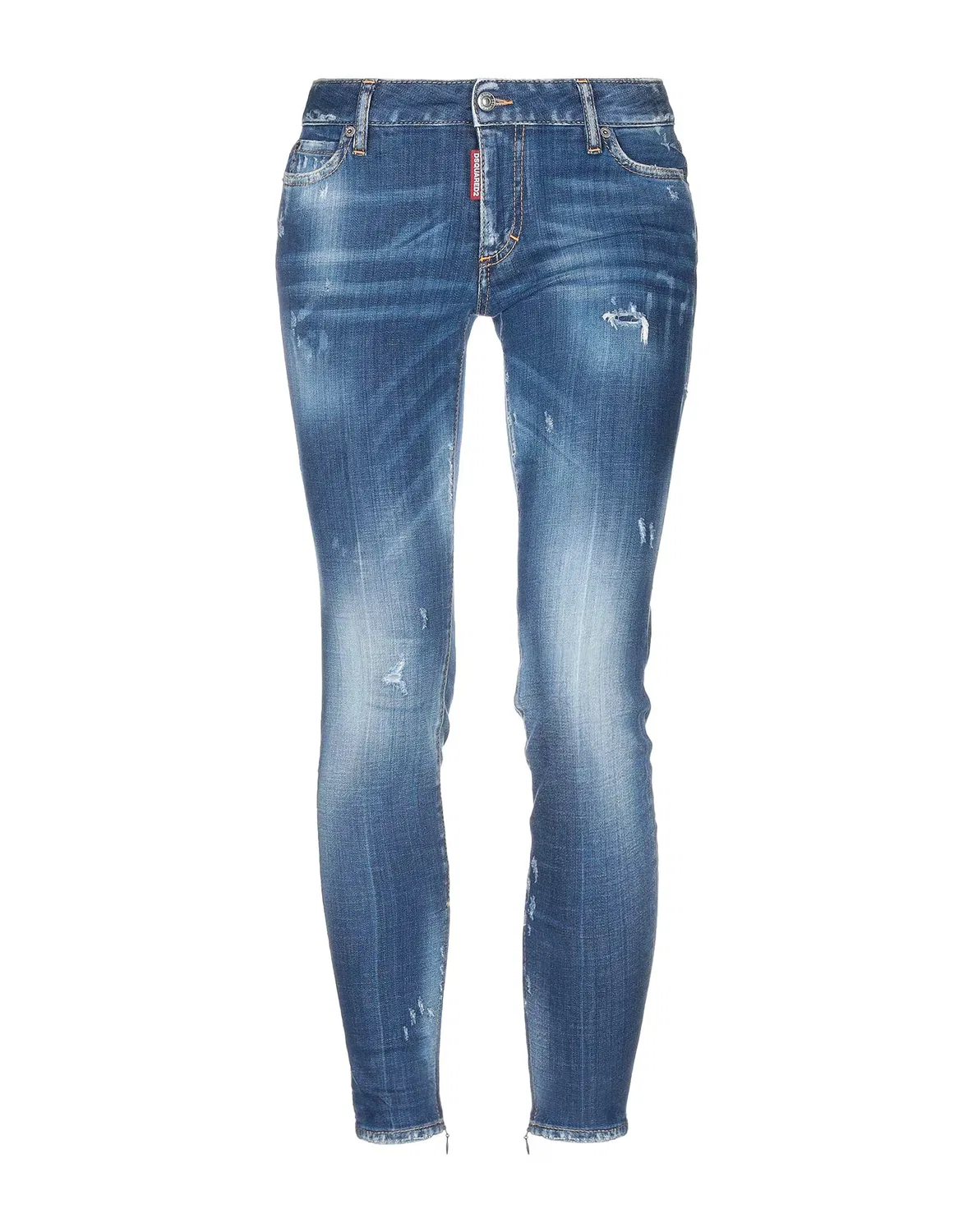 Джинсы с эффектом поношенности DSQUARED2 синие