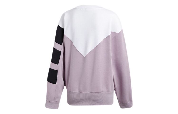 Свитшот женский светло-розовый, фиолетовый, серый/белый/черный Adidas Originals, светло-розовый/фиолетовый/серый/белый/черный — фото 2