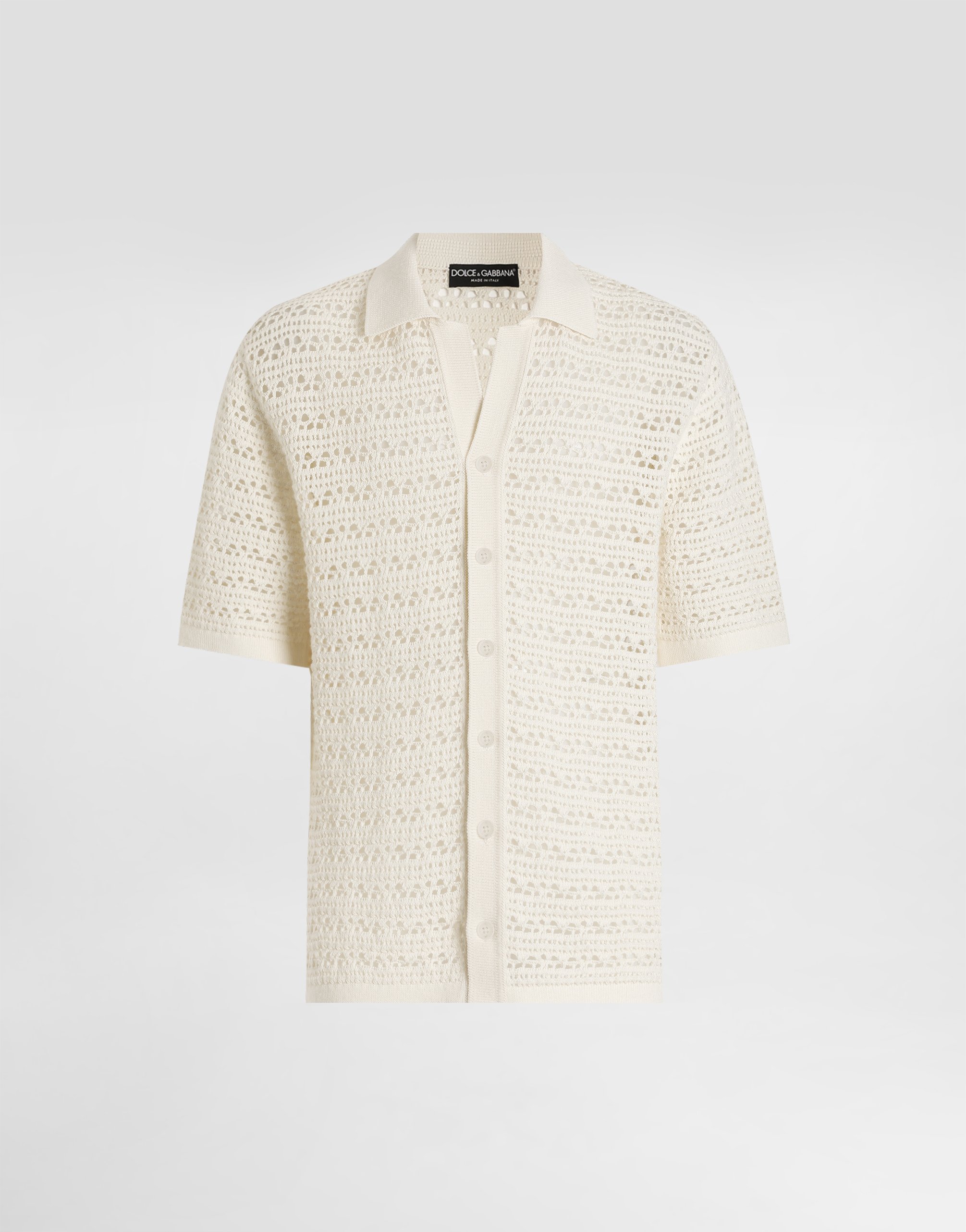

Вязаная крючком рубашка DOLCE & GABBANA, белый