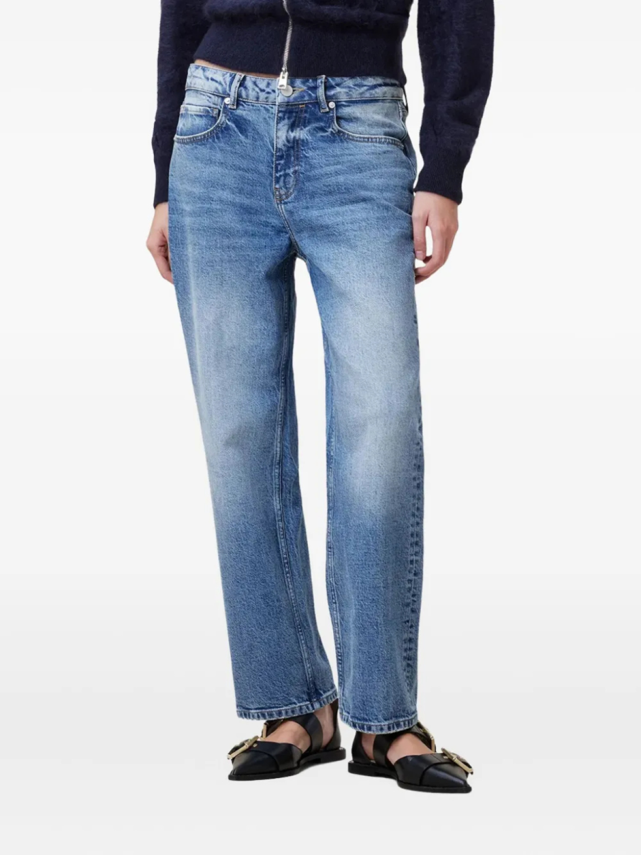 

Светлые джинсы AllSaints Ida, синий