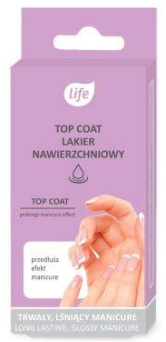 

Верхнее покрытие для ногтей Life Top Coat, 10 мл