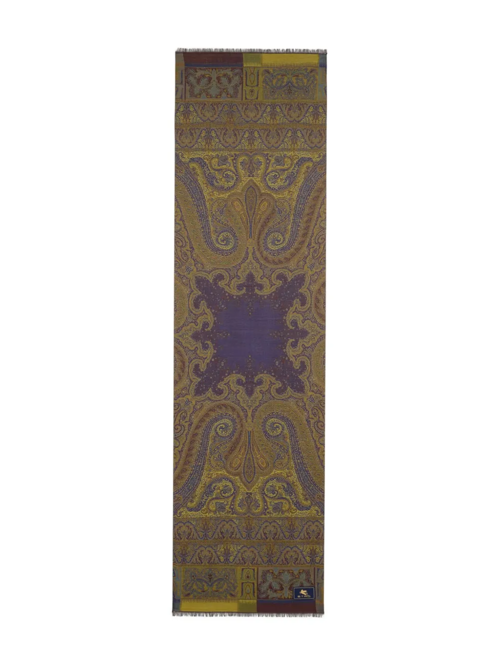 

Шарф с жаккардовым узором пейсли ETRO, зеленый