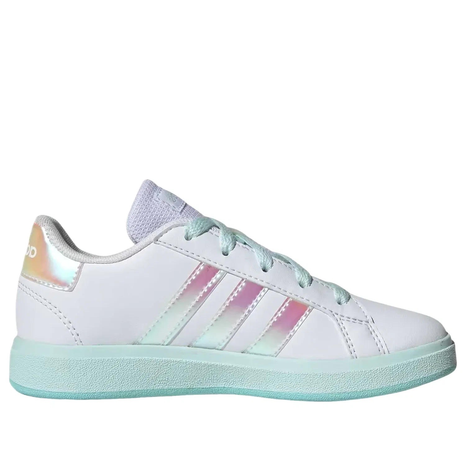 Кроссовки Grand Court Lifestyle на шнуровке Adidas, белый — фото 2