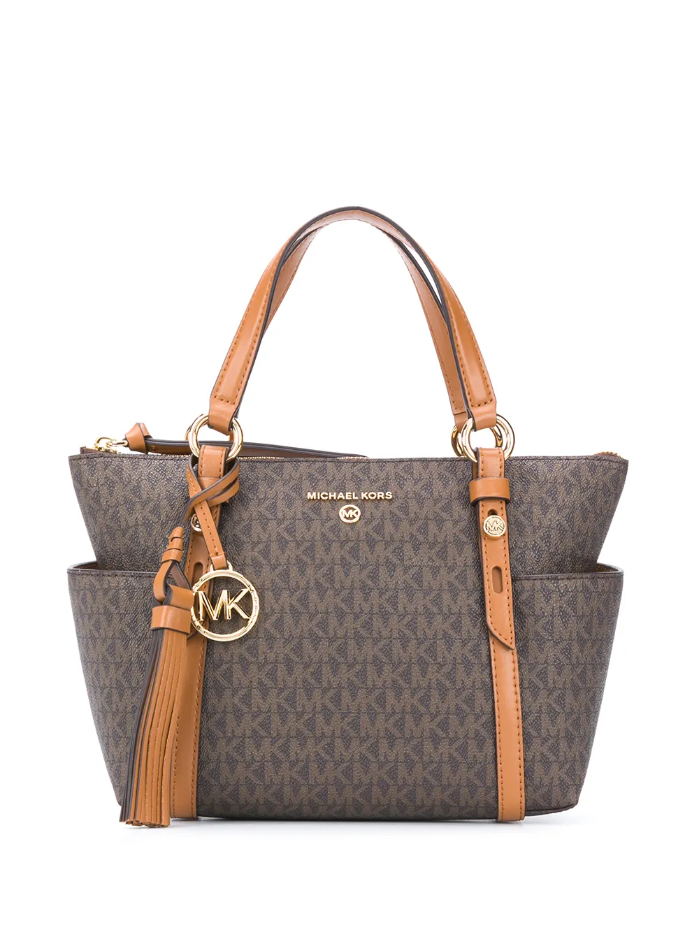 

Маленькая сумка-тоут Nomad с логотипом MICHAEL KORS, коричневый