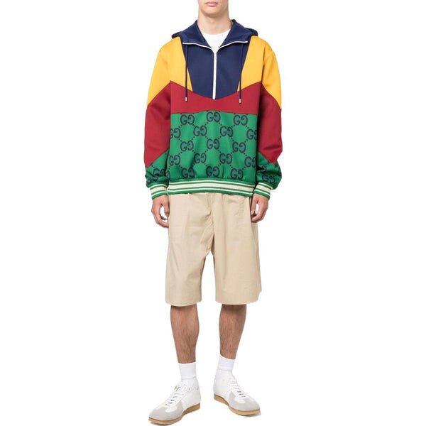 Толстовка GUCCI Panel GG Anorak 'Multi', мультиколор — фото 2