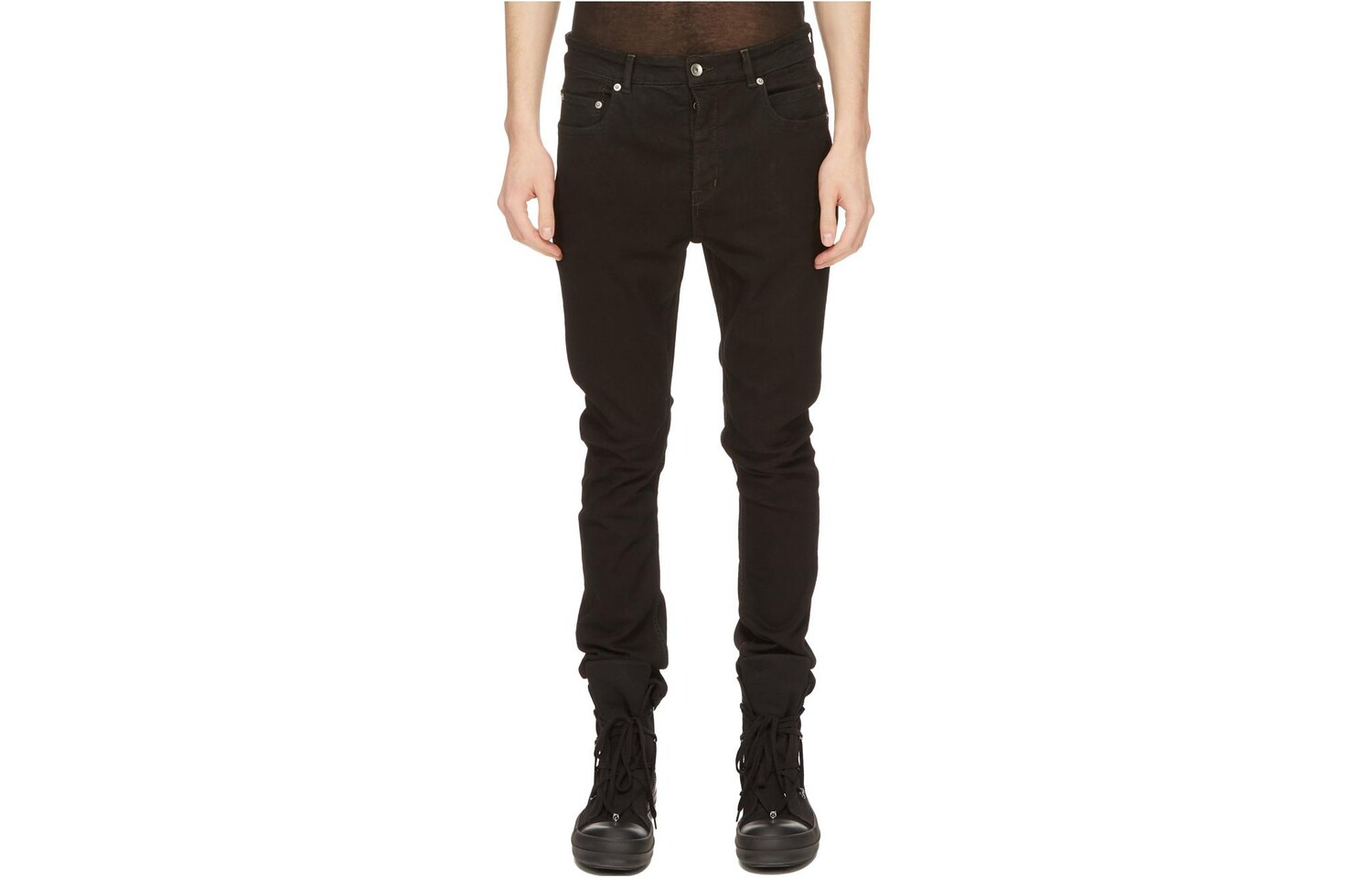 

Джинсы мужские черные Rick Owens Drkshdw, черный