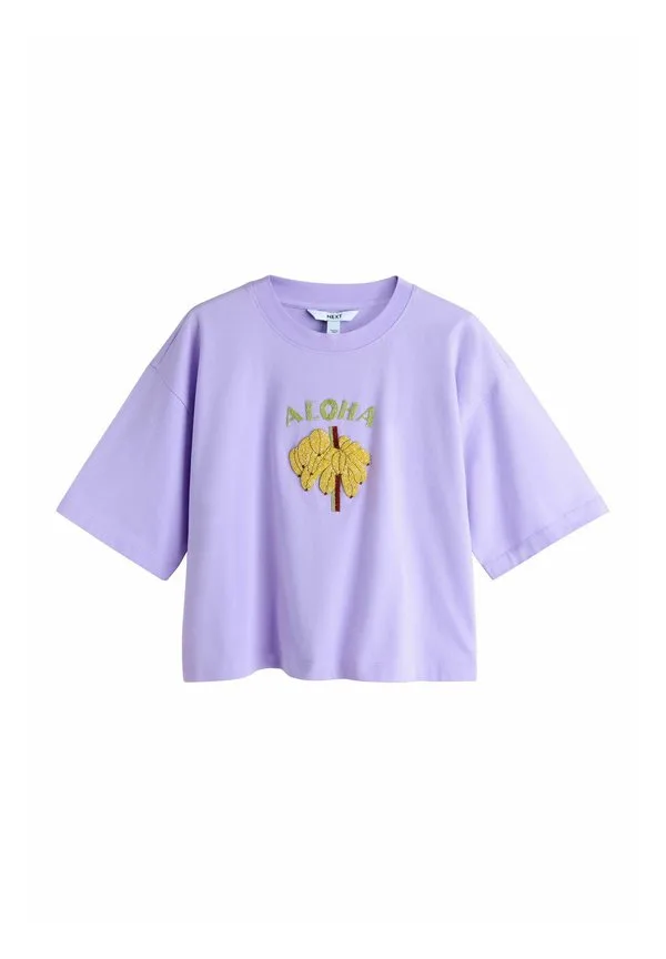 Футболка с коротким рукавом и круглым вырезом aloha sparkle с принтом Next, Purple