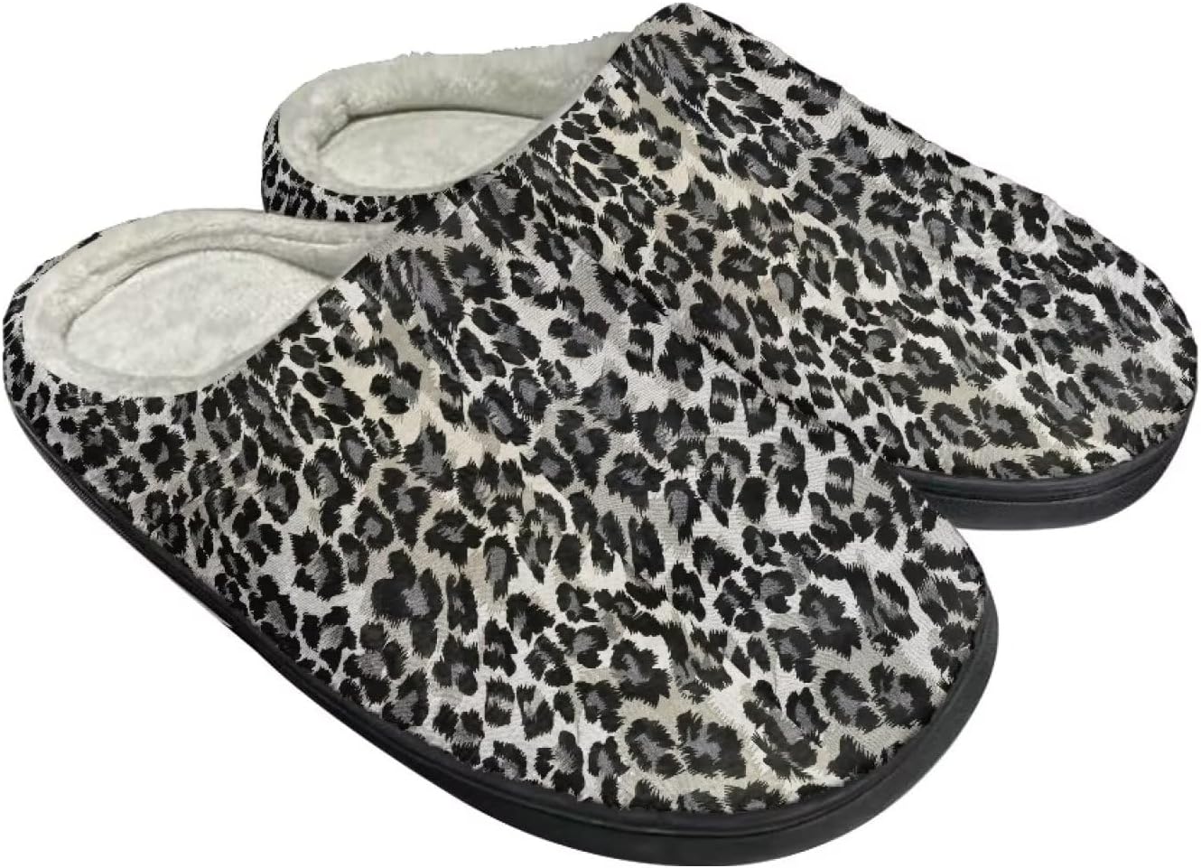 

Унисекс тапочки Howilath из фланели, модные домашние тапочки с теплым и дышащим флисом, размеры-2XL, черный