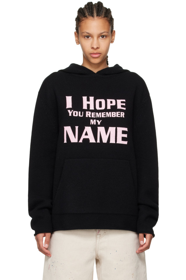 

Худи "I hope you remember my name" We11Done, черный