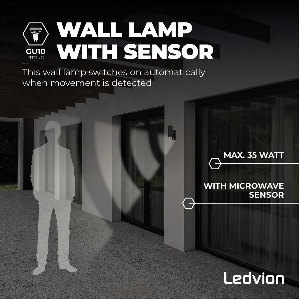 

Настенный светильник Ledvion, черный