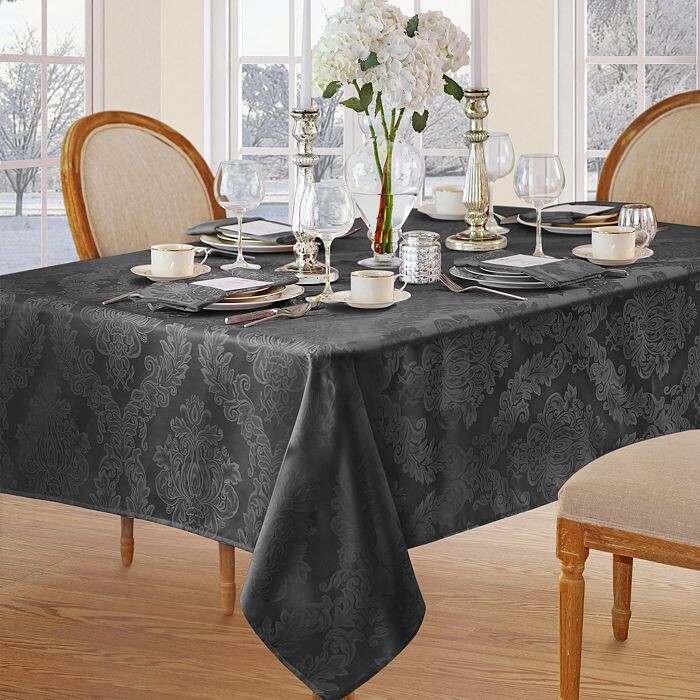 

Жаккардовая скатерть Барселона дамасской площади, 52 x 52 дюйма Elrene Home Fashions