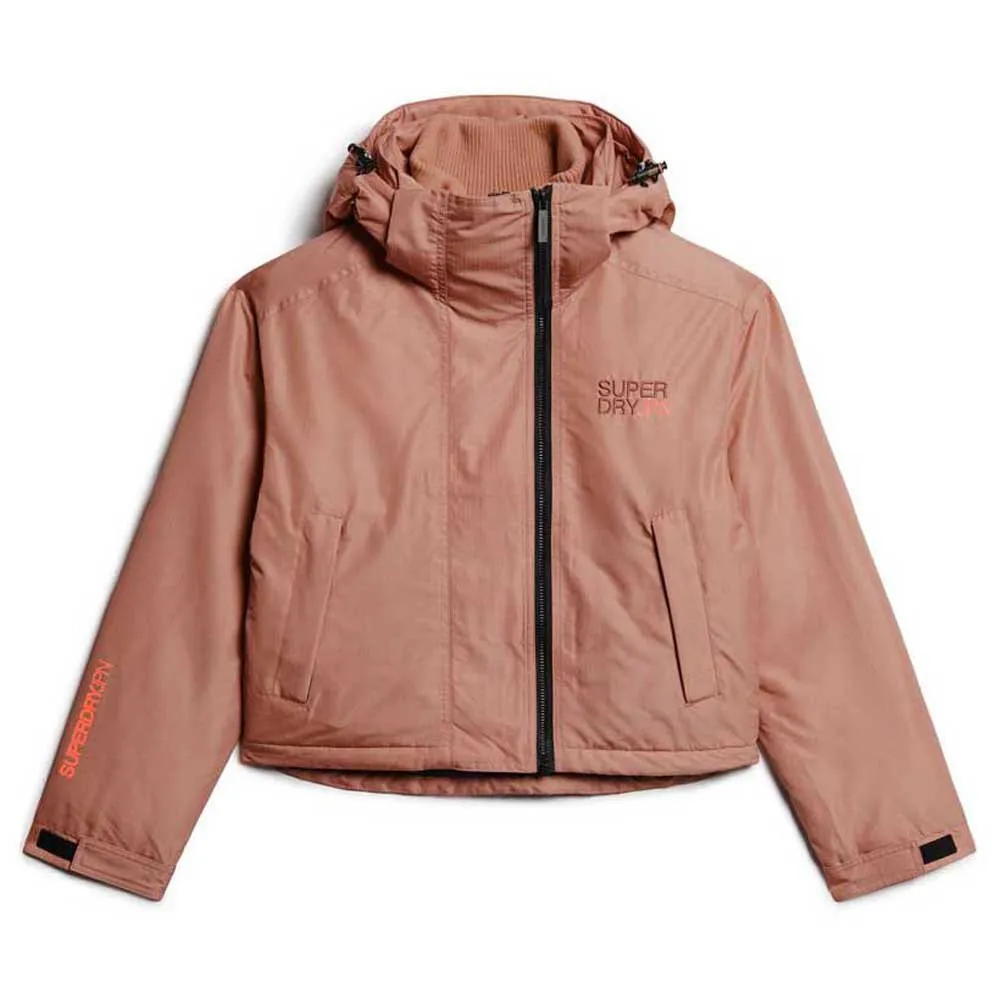

Куртка Superdry Embroidered Windbreaker, розовый