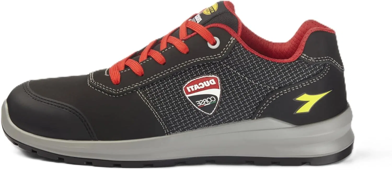 Защитные ботинки UTILITY DIADORA Ducati Speedy Race S3S, черно-серые